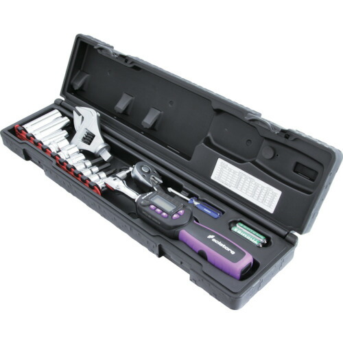 [トルクレンチ（デジタル式）]スエカゲツール（株） Ｐｒｏ－Ａｕｔｏ 差替式デジタルトルクレンチセット１４ＰＣ． WPC-085SET 1Ｓ