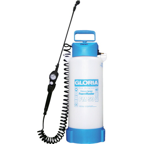 [吹き付ける入れもの]グロリア社 ＧＬＯＲＩＡ 蓄圧式泡洗い濯ぎ器 ＦＭ５０ ５Ｌ印字機 FM50 1台