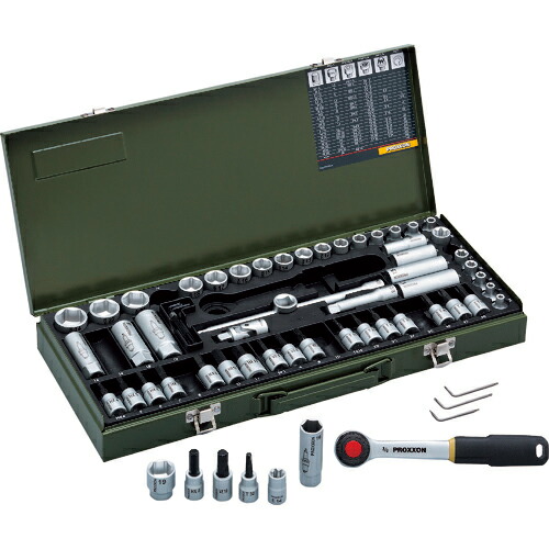[ソケット鍵仕掛ける]（株）キソ力強さ手道具 ＰＲＯＸＸＯＮ ソケット鍵仕掛ける３／８（６角印字機） 82114 1Ｓ【232-1154】