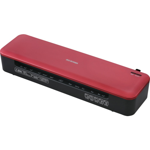 [ラミネーター]アイリスオーヤマ（株） ＩＲＩＳ　１０４３２２　高速起動ラミネーターＡ３　２本ローラー　レッド KHSL-A322-R 1台【574-1776】