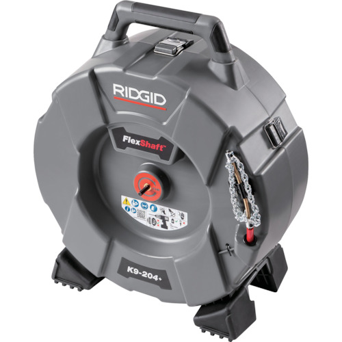 ★[排水管掃除機（電動タイプ）]Ｒｉｄｇｅ　Ｔｏｏｌ　Ｃｏｍｐａｎｙ ＲＩＤＧＩＤ　フレックスシャフトＫ９－２０４＋ 76198 1台【628-3331】【代引不可商品】