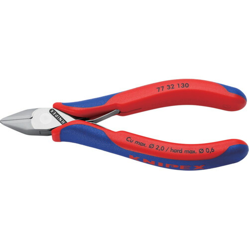 [ニッパ（電気・電子用）]ＫＮＩＰＥＸ社 ＫＮＩＰＥＸ　精密用ニッパー　１３０ｍｍ 7732-130 1丁【677-8590】