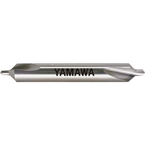 [真っただ中せん孔機（両刃手合い）]（株）弥満和製造所 ヤマワ 弱捩じり溝Ａ形９０° 超硬真っただ中穴せん孔機 Ｃ－ＣＤ－Ｑ ６Ｘ９０°Ｘ１８ C-CD-Q-6X90X18 1本【215-5415】