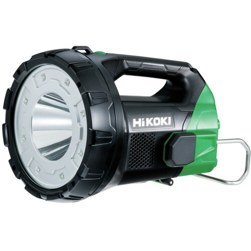 [ＬＥＤハンドライト（充電式）]工機ホールディングス（株） ＨｉＫＯＫＩ １８Ｖ－１４．４Ｖコードレスサーチライト 本体のみ UB18DA-NN 1台【226-1764】