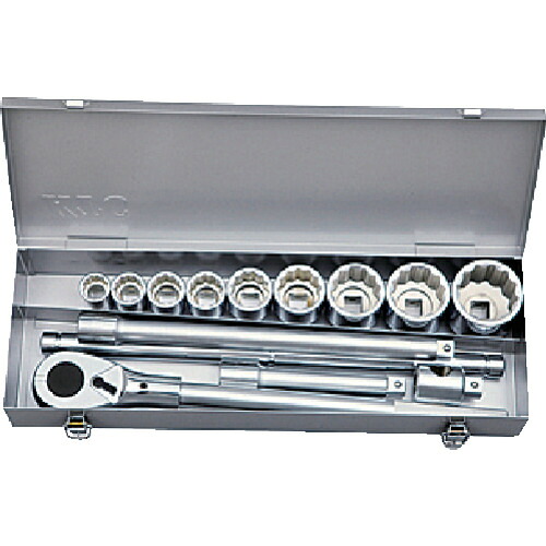 [ソケットレンチセット]京都機械工具（株） ＫＴＣ １９．０ｓｑ．ソケットレンチセット［１４点］ TB614B 1Ｓ【412-6247】
