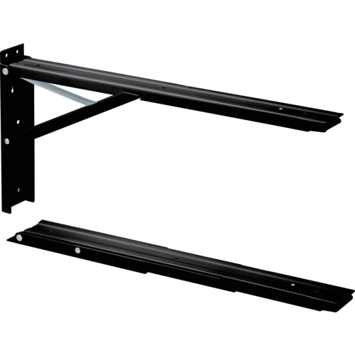 [棚受金具]（株）田辺金属元素実業所 ＴＡＮＮＥＲ 大型おりたたみ棚受けジャンボ ６０ｃｍ 黒 BB-60 1組【682-7483】