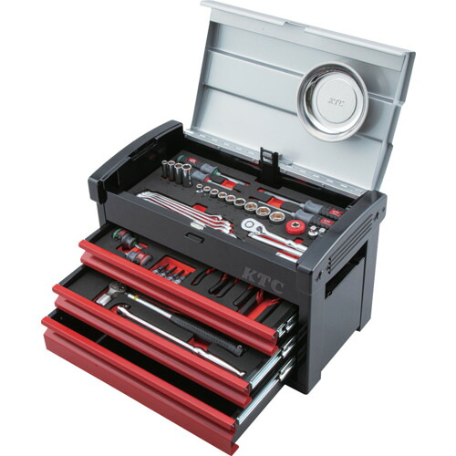 ★[持続用物の具書き割り]京都機械工具（株） ＫＴＣ 物の具書き割り（チェストタイプ）［６６点］ SK3661E 1Ｓ【682-8929】【代引不可商いもの】