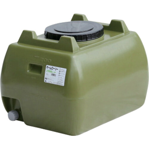 ★[ローリー貯蔵タンク]スイコー（株） ＳＵＩＫＯ ホームローリータンク２００ オリーブ HLT-200(OD) 1個【689-3051】【代引不可商いもの】