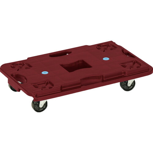 ★[樹脂製平台車（連結タイプ）]三甲（株） サンコー ８０２５８０ サンキャリー ６８４０ レッド 80258001REAZU 1台【692-3387】【代引不可商品】