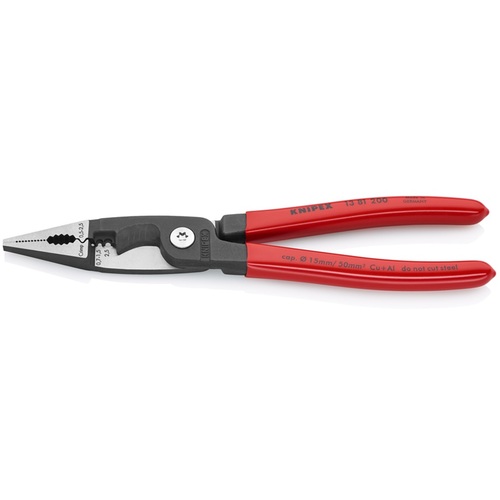 [プライヤー]ＫＮＩＰＥＸ社 ＫＮＩＰＥＸ エレクトロプライヤー プラスチックハンドル（ＳＢ店頭展示パッケージ仕様） 1381-200SB 1丁【700-2097】