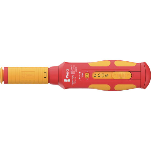 [トルクレンチ（プレ仕掛ける形）]Ｗｅｒａ社 Ｗｅｒａ ７５０８ ＶＤＥ 縁切り 手工芸品質問用紙 セーフトルク す早さ トルクレンチ ０．４－２．０Ｎｍ 075870 1個【706-1679】