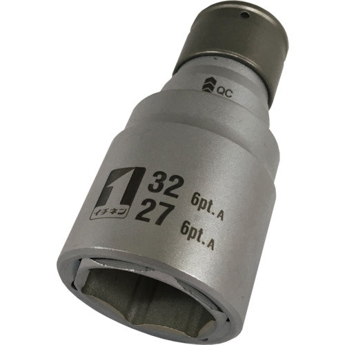 [インパクト用ソケット]（株）イチネンＭＴＭ　ツール事業部 ミツトモ　ＱＣソケット　ダブル　２７×３２　６角　ＩＭ―４Ｗ２７３２Ｏ―６Ｋ 19825 1個【137-8297】