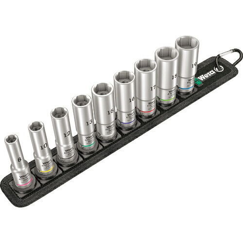 [ソケットセット]【送料無料】Ｗｅｒａ社 Ｗｅｒａ Ｂｅｌｔ Ｂ １ディープソケットベルトセット 004545 1Ｓ【195-2316】【北海道・沖縄送料別途】【smtb-KD】