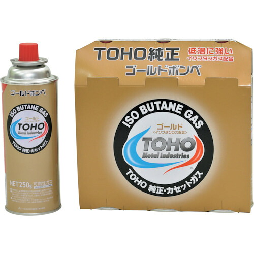 ★[発生機用オプション]（株）ホンダパワープロダクツジャパン ＨＯＮＤＡ テープボンベ ＴＯＨＯゴールド １箱３６本入り口・入口 12094 1箱【336-7054】【代引不可商いもの】