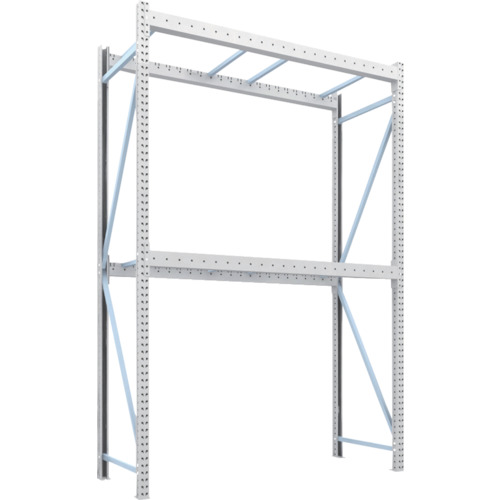 [パレットラック]トラスコ中山（株） ＴＲＵＳＣＯ パレットラック１トン２３００Ｘ９００ＸＨ３５００ ２段 単体 1D-35B23-09-2 1台【代引不可商品】【別途運賃必要なためご連絡いたします。】【法人様方のみのお取扱いとなります】｜ものづくりのがんばり屋