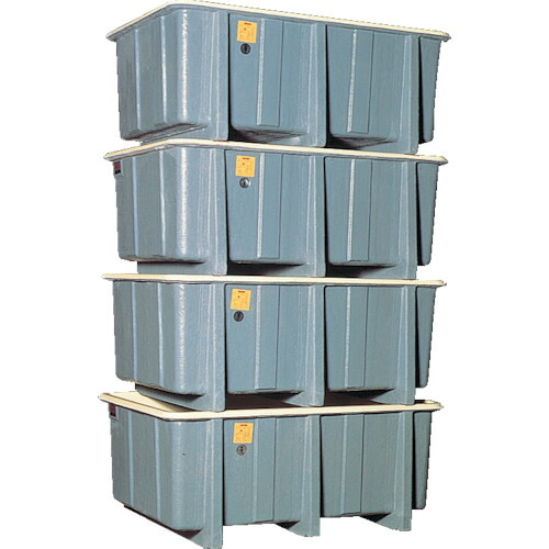 [角槽]【貨物輸送無料】立花入れもの（株） 立花 ＦＲＰ角貯蔵タンク ９１０Ｌ 1000-Y 1個【461-8807】【代引不可商いもの・製造業者直送】【北海道･沖縄貨物輸送別途】【smtb-KD】