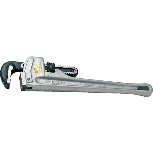 [パイプレンチ（アルミ製）]【送料無料】Ｒｉｄｇｅ Ｔｏｏｌ Ｃｏｍｐａｎｙ ＲＩＤＧＩＤ パイプレンチ アルミストレートパイプレンチ ３５０ｍｍ 814 1丁【120-9086】【北海道・沖縄送料別途】【smtb-KD】