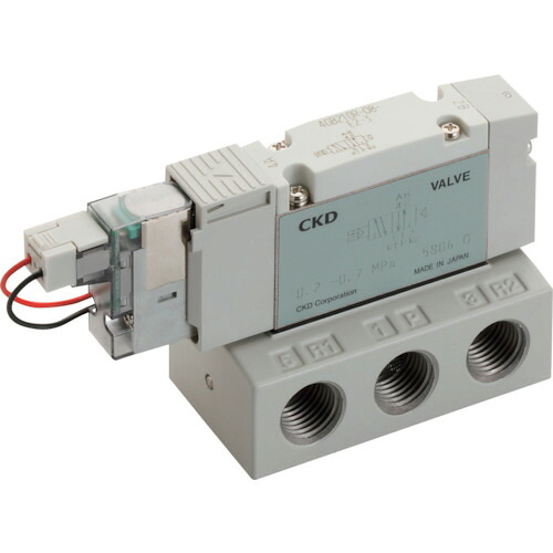 [電磁弁]ＣＫＤ（株） ＣＫＤ 電磁弁 飛行士式５界面弁 軍事基地配管工業  4GB210R-08-E2-3 1台【123-9390】