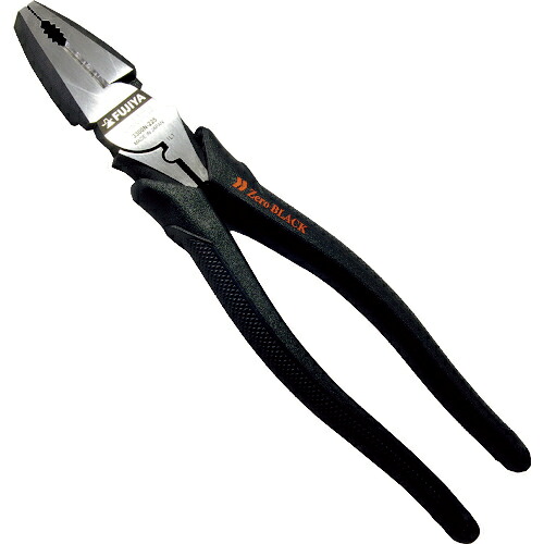 ■[ペンチ]フジ矢（株） フジ矢 電工職人偏芯ペンチ Ｚｅｒｏ Ｂｌａｃｋ 3300N-225 1丁【195-0342】【代引不可商品】【メール便1個まで対象商品】