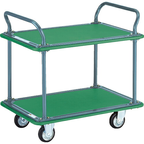 [プレス製運搬車]【送料無料】トラスコ中山（株） ＴＲＵＳＣＯ ハイグレード運搬車 ２段式両袖 ９４６Ｘ６４６ｍｍ 305EBN 1台【336-4275】【代引不可商品・メーカー直送】【北海道・沖縄送料別途】【smtb-KD】