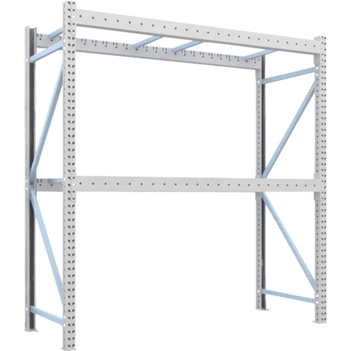 [パレットラック]トラスコ中山（株） ＴＲＵＳＣＯ 重量パレットラック２トン２３００&times;９００&times;Ｈ２５００ ２段 単体 2D-25B23-09-2 1台【代引不可商品】【別途運賃必要なためご連絡いたします。】【法人様方のみのお取扱いとなります】｜ものづくりのがんばり屋