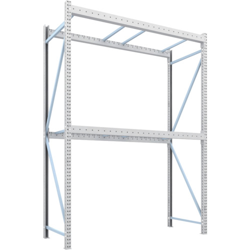 [パレットラック]トラスコ中山（株） ＴＲＵＳＣＯ パレットラック２トン用２５００Ｘ１０００ＸＨ３５００ ２段 単体 2D-35L25-10-2 1台【代引不可商品】【別途運賃必要なためご連絡いたします。】【法人様方のみのお取扱いとなります】