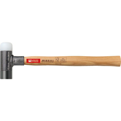 [ショックレスハンマー]ＰＢスイスツールズ社 ＰＢ スイスツールズ 無反作用ズボン下鉄槌３２粍 304-3 1本【490-5601】