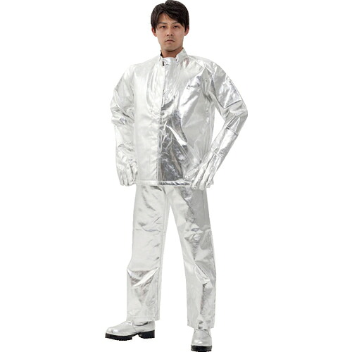 [耐熱ジャケット]【送料無料】日本エンコン（株） ＥＮＣＯＮ 全アルミ耐熱服 上衣 5010-4L 1着【819-2922】【代引不可商品】【北海道・沖縄送料別途】【smtb-KD】