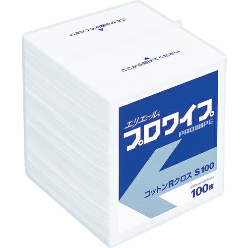 [クリーンルーム用ワイパー]【送料無料】（株）ＥＢＳ エリエール　プロワイプ　コットンＲクロス　Ｓ１００　３０パック入　623247 1CS（3000枚入）【335-2960】【北海道・沖縄送料別途】【smtb-KD】