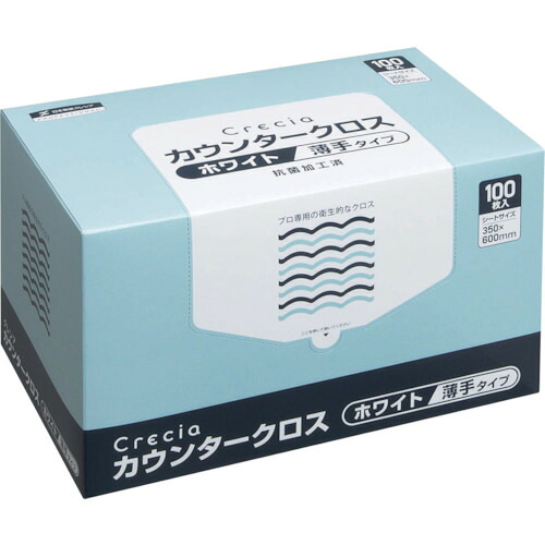 [カウンタ差し交わす]【貨物輸送無料】日本製紙クレシア（株） クレシア カウンタ差し交わす 薄っぺら手合い 白いこと 65402 1CS（100枚入）【470-5173】【北海道・沖縄貨物輸送別途】【smtb-KD】
