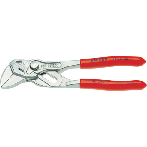 [ウォーターポンププライヤー]【送料無料】ＫＮＩＰＥＸ社 ＫＮＩＰＥＸ プライヤーレンチ ソフトプラスチックハンドル クロムメッキ ４００ｍｍ 8603-400 1丁【480-0991】【北海道・沖縄送料別途】【smtb-KD】