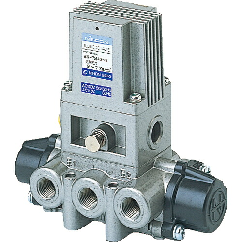 [電磁弁]【送料無料】日本精器（株） 日本精器　４方向電磁弁８ＡＡＣ１００Ｖ７Ｍシリーズシングル　BN-7M43-8-E100 1台【104-5512】【北海道・沖縄送料別途】【smtb-KD】