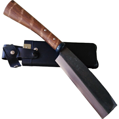 [鉈（なた）]（株）相田合同工場 ＳＥＮＮＡＲＩ 鞘付鉈 片刃１８０ｍｍ AD-718 1本【159-5883】