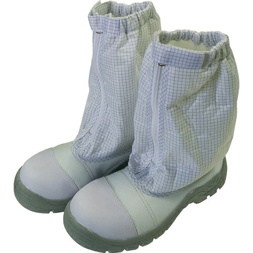 [クリーンルーム用シューズ]（株）ブラストン ＢＬＡＳＴＯＮ 制電安全ハーフブーツ ２４．０ BSC-9526-24.0 1足【206-5269】