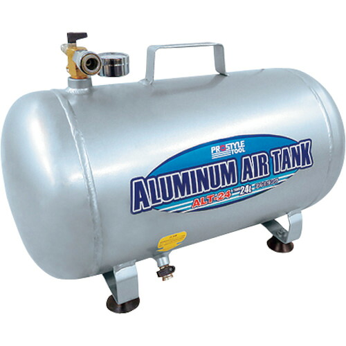 [エア湖貯蔵タンク]【貨物輸送無料】流通バル（株） ＰＲＯＳＴＹＬＥ アルミエアータンク２４Ｌ ALT-24 1台【257-9519】【代引不可商いもの・製造業者直送】【お取り寄せ品】【北海道・沖縄貨物輸送別途】【smtb-KD】 花・ガーデン・DIY-エアコンプレッサ