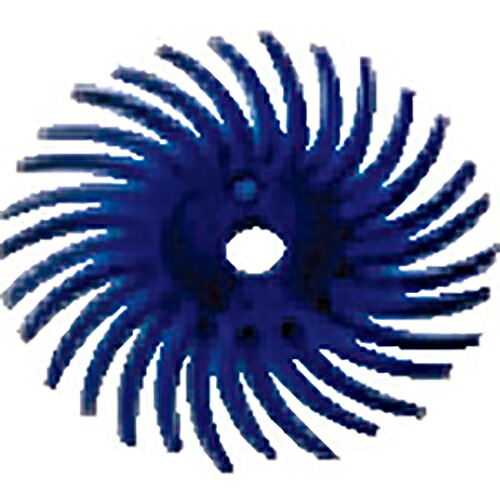 ■[軸付ホイールブラシ]スリーエム　ジャパン（株）　３Ｍ　ラジアル・ブリッスルディスク　＃４００　青　１４．３ｍｍ　BR DISC 400 9/16　48個【311-1148】【代引不可商品】【メール便1個まで対象商品】｜ものづくりのがんばり屋