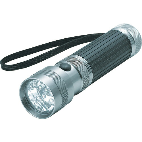 [ＬＥＤ懐中電灯（電池式）]トラスコ中山（株）　ＴＲＵＳＣＯ　アルミＬＥＤライト（ＬＥＤ１０球）　AL-100N　1個【374-5881】