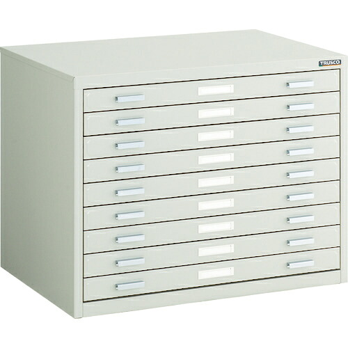 [マップケース]【送料無料】トラスコ中山（株）　ＴＲＵＳＣＯ　マップケース　スチール　Ａ２Ｘ９段　６９６Ｘ４８０ＸＨ５４１　A2-1W9　1台【代引不可商品・メーカー直送】【法人様方のみのお取扱いとなります】【北海道・沖縄送料別途】【smtb-KD】｜ものづくりのがんばり屋