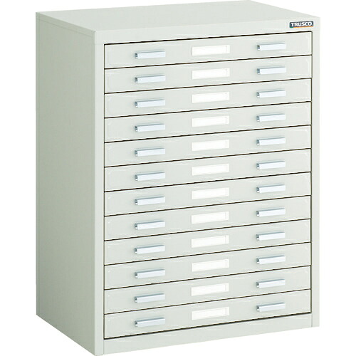 [マップケース]【送料無料】トラスコ中山（株）　ＴＲＵＳＣＯ　マップケース　スチール　Ａ３Ｘ１２段　５４１Ｘ３６０ＸＨ７００　A3-1W12　1台【代引不可商品・メーカー直送】【法人様方のみのお取扱いとなります】【北海道・沖縄送料別途】【smtb-KD】｜ものづくりのがんばり屋