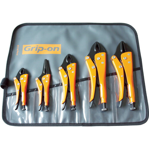 [グリッププライヤー]【送料無料】ＧＲＩＰ－ＯＮ社 ＧＲＩＰ－ＯＮ グリッププライヤーセット BK-SET5 1S【752-1707】【北海道・沖縄送料別途】【smtb-KD】