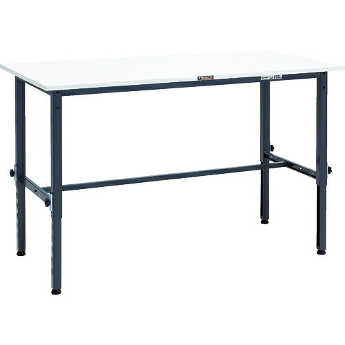 [高さ調節式作業台（ＡＥＭ型１５０ｋｇタイプ）]【送込】ＴＲＵＳＣＯ 軽荷重作業台高さ調節式（１５０ｋｇ）ＡＥＭ型 １５００Ｘ７５０ＸＨ６５０～９５０ 基本タイプ ダークグレー色 1台【代引不可】【北海道沖縄送別】【smtb-KD】【法人様のみ取扱い】｜ものづくりのがんばり屋