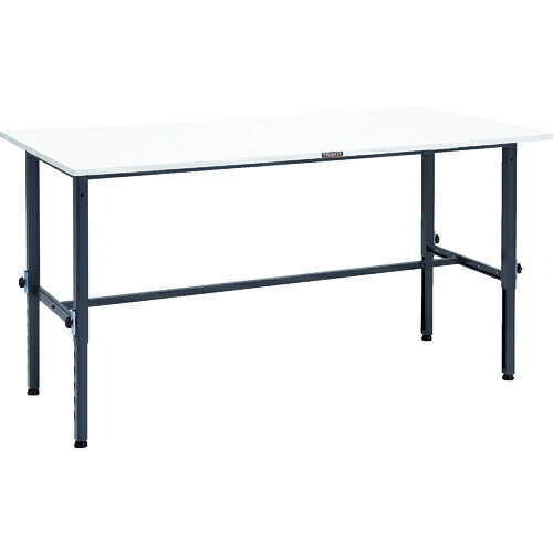 [高さ調節式作業台（ＡＥＭ型１５０ｋｇタイプ）]【送込】ＴＲＵＳＣＯ 軽荷重作業台高さ調節式（１５０ｋｇ）ＡＥＭ型 １８００Ｘ９００ＸＨ６５０～９５０ 基本タイプ ダークグレー色 1台【代引不可】【北海道沖縄送別】【smtb-KD】【法人様のみ取扱い】