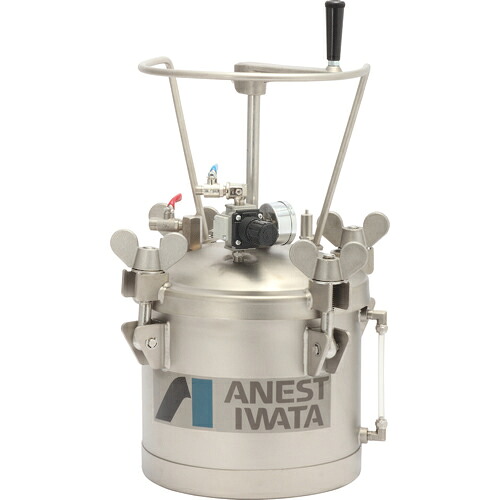 [加圧貯蔵タンク]【貨物輸送無料】アネスト岩田（株） アネスト岩田 ステンレス鋼加圧貯蔵タンク 手動攪拌器付遣りかた ２５Ｌ 高さ７５５粍 COT-20BHL 1台【161-3277】【代引不可商いもの・製造業者直送】【北海道・沖縄貨物輸送別途】【smtb-KD】