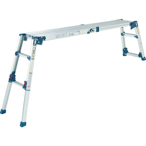 ★[足場台（天板・脚部伸縮式）] ＰｉＣａ 足場台ＤＷＶ型 脚アジャスト式 天板スライド式 1台【365-8911】【代引不可商品】