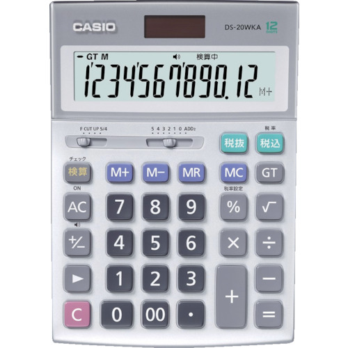 [電卓]【送料無料】カシオ計算機（株） カシオ 本格実務電卓（検算タイプ・５年保証） DS-20WKA-N 1台【369-7454】【北海道・沖縄送料別途】【smtb-KD】