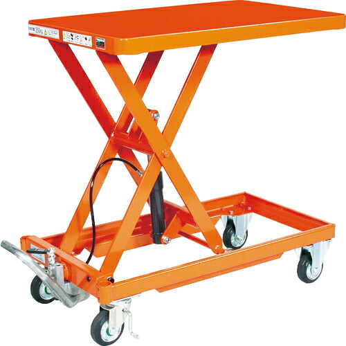 [ハンドリフター（足踏み油圧式）]【貨物輸送無料】ＴＲＵＳＣＯ やり方台リフター ２５０ｋｇ ５００Ｘ８００ 手持ち部分受け答え HLLA-S250 1台【代引不可商いもの・製造業者直送】【北海道・沖縄貨物輸送別途】【smtb-KD】【法人様方のみのお取りまわしとなります】