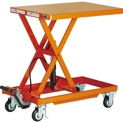 [ハンドリフター（足踏み油圧式）]【送料無料】ＴＲＵＳＣＯ 作業台リフター ７５０ｋｇ ６００Ｘ９００ ハンドルレス HLLA-E750 1台【代引不可商品・メーカー直送】【北海道・沖縄送料別途】【smtb-KD】【法人様方のみのお取扱いとなります】