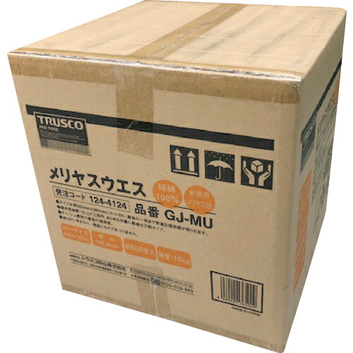 [ドライワイパー]【送料無料】トラスコ中山（株） ＴＲＵＳＣＯ メリヤスウエス 柔軟タイプ １０Ｋｇ入 GJ-MU 1箱【124-4124】【北海道・沖縄送料別途】【smtb-KD】
