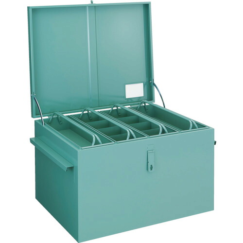 [車載用収納箱（スチール製）]【送料無料】トラスコ中山（株） ＴＲＵＳＣＯ 大型車載用工具箱 中皿付 １４００Ｘ７５０Ｘ５９０ F-1400 1台【代引不可商品・メーカー直送】【北海道・沖縄送料別途】【smtb-KD】【法人様方のみのお取扱いとなります】