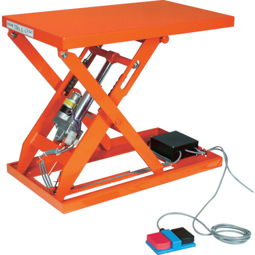 [早見表昇降機（電動式）]【貨物輸送無料】ＴＲＵＳＣＯ 早見表昇降機５００ｋｇ（電動Ｂねじ１００Ｖ）６５０×１２００粍 HDL-L50612V-12 1台【代引不可・メー直】【北海道・沖縄送別】【smtb-KD】【法人様方のみお取りまわし】